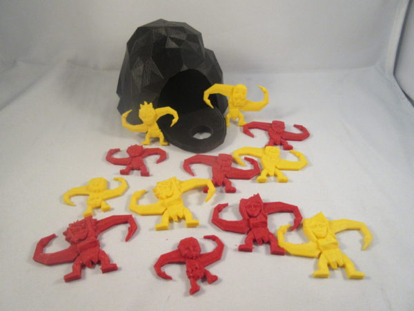 Cave of Men game #lowpolydino 3D models