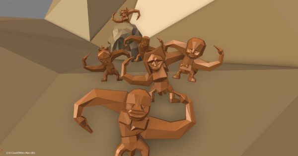 Cave of Men game #lowpolydino 3D models - Image 5