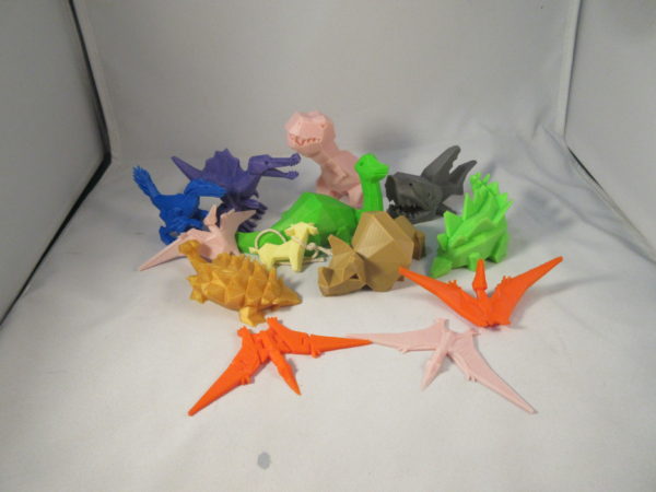 3D models, Low Poly Dinosaur Kickstarter models Set 1/4