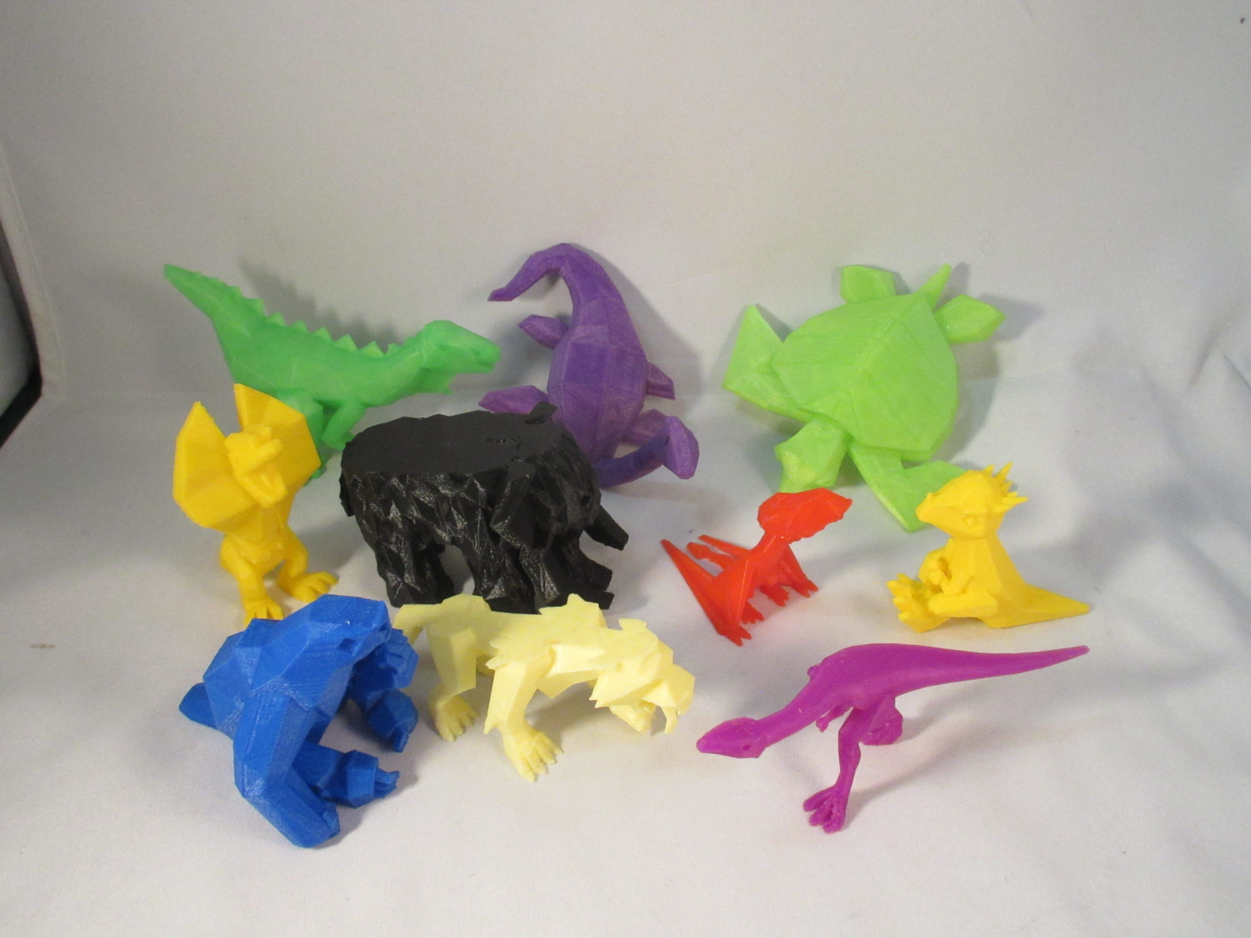 3D models, Low Poly Dinosaur Kickstarter models Set 2/4 - 3D Printing  Professor