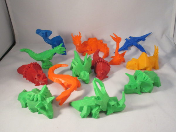 3D models, Low Poly Dinosaur Kickstarter models Set 3/4