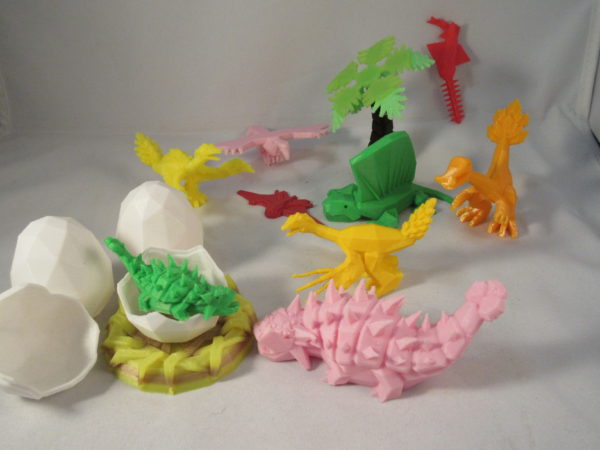 3D models, Low Poly Dinosaur Kickstarter models Set 4/4