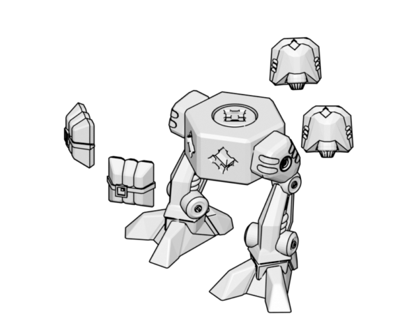 PrintABlok:Mechs - Light Mech Set - Image 2