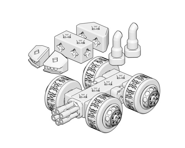 PrintABlok: Mechs - Gatling Truck Set - Image 3