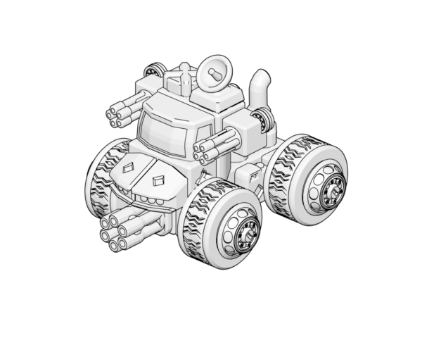 PrintABlok: Mechs - Gatling Truck Set - Image 5