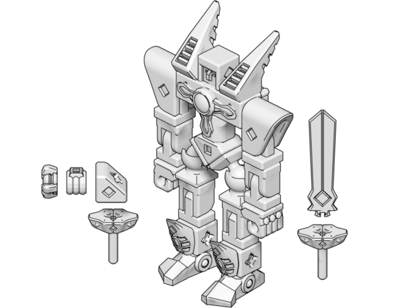 PrintABlok: Mechs - Robo Mech - Image 4
