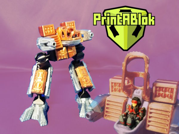 PrintABlok: Chicken Walker with Bladez Pilot