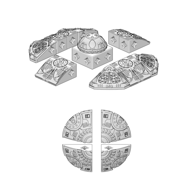 PrintABlok: Flying Saucer with Anthromedian Pilot - Image 6